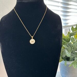 Gold Initial Pendant Necklace